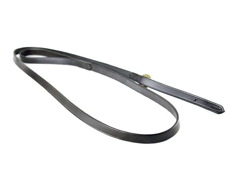 Dever Ascot Lead Reain 5/8In Brass Buckle 68In/1.2m Black